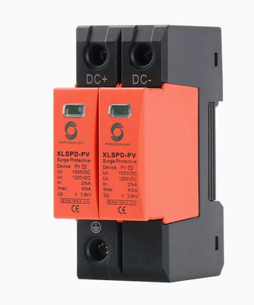 DC SPD Surge Protection Device 2P | 1000V | 40kA | Solar PV Surge Protector