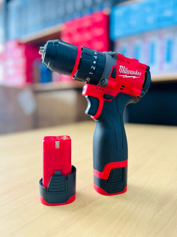 Milwaukee Cordless Drill Machine Set – 2 Batteries, Charger & 32pcs Tool Kit | Powerful & Portable DIY Combo