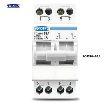 TOMZN Change Over Breaker AC 63A 2P | Dual Power Manual Transfer