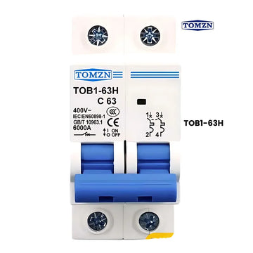 TOB1-63H | 2 Pole AC Beaker (MCB)