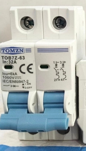 TOB7Z-63 |  DC  2P 1000V Circuit Breaker